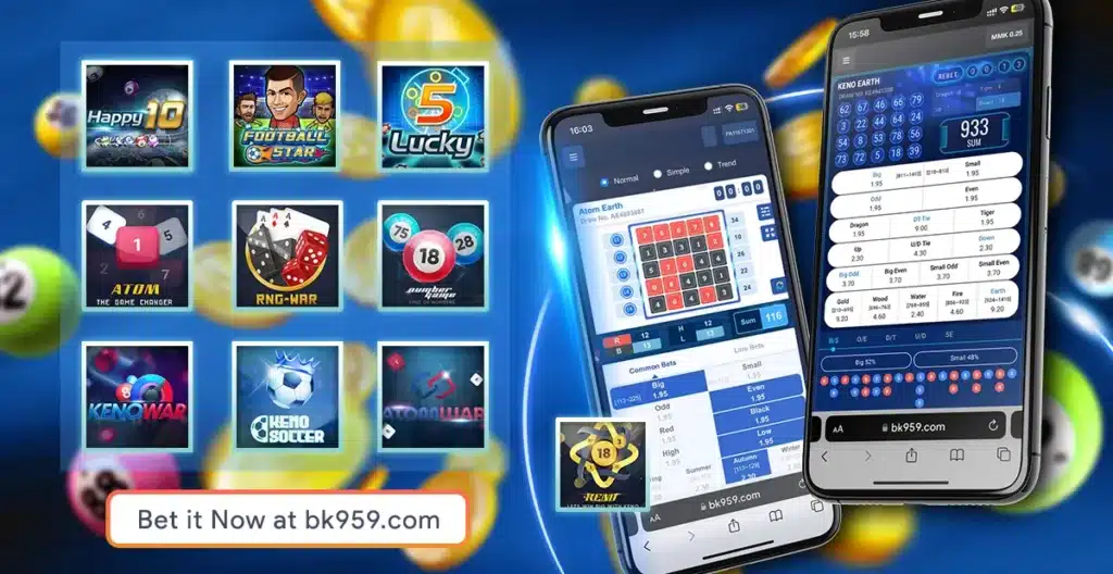 Keno game lists
